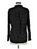 Uniqlo 100% Rayon Polka Dots Black Long Sleeve Blouse Size M - photo 2