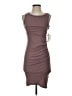 Leith Solid Brown Casual Dress Size XS - photo 1