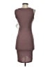 Leith Solid Brown Casual Dress Size XS - photo 2