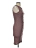 Leith Solid Brown Casual Dress Size XS - photo 4
