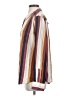 Rails 100% Silk Stripes Brown Button-Down Shirt Size L - photo 5