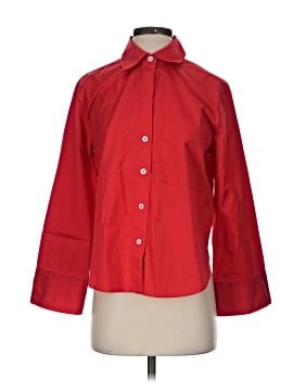 Madewell Poplin Easy Y-Neck Button-Up Shirt (view 1)