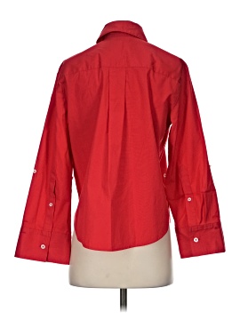 Madewell Poplin Easy Y-Neck Button-Up Shirt (view 2)