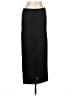 Leith Solid Black Casual Skirt Size L - photo 1