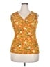 Jones New York Orange Sleeveless Blouse Size 2X - photo 1