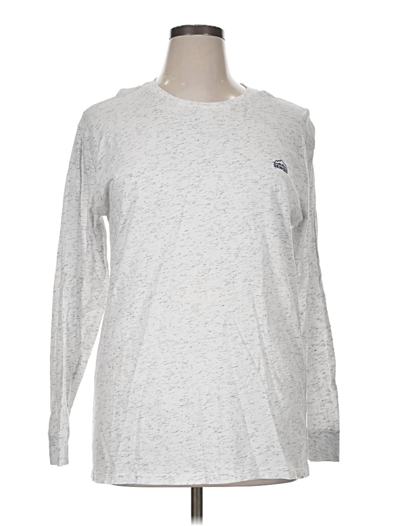 Pre-owned Assorted Brands Long Sleeve T-shirt In Silver