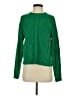 Mixed 100% Cotton Solid Green Pullover Sweater Size S - photo 1