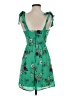 City Studio 100% Polyester Floral Green Casual Dress Size 0 - photo 2