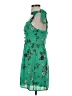 City Studio 100% Polyester Floral Green Casual Dress Size 0 - photo 5