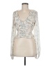 Free People 100% Polyester Ivory Long Sleeve Blouse Size S - photo 1