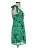City Studio 100% Polyester Floral Green Casual Dress Size 0 - photo 4