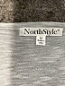 North Style 100% Polyester Gray Short Sleeve Blouse Size 2X - photo 7