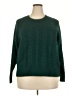 Torrid 100% Acrylic Chevron-herringbone Green Pullover Sweater Size 2X Plus (2) - photo 1