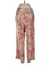 Allison Taylor 100% Silk Paisley Pink Silk Pants Size 4 - photo 2