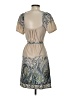 BCBGMAXAZRIA Paisley Tan Casual Dress Size S - photo 2