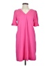 Unbranded 100% Polyester Solid Pink Casual Dress Size S - photo 1