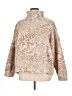 American Eagle Outfitters 100% Polyester Animal Print Tan Turtleneck Sweater Size XL - photo 1