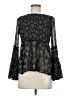 American Eagle Outfitters 100% Polyester Black Long Sleeve Blouse Size M - photo 1