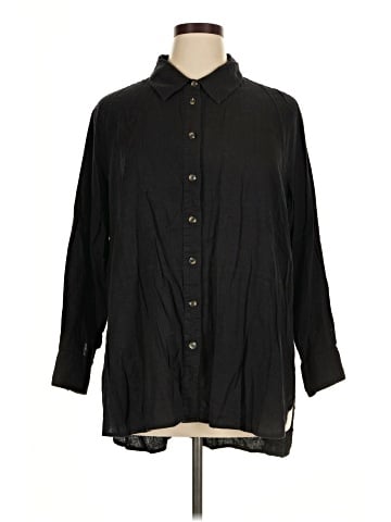 Universal Standard 3/4 Sleeve Button-Down Shirt (view 1)