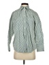 Zara Stripes Green Long Sleeve Button-Down Shirt Size XS - photo 1