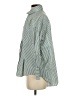 Zara Stripes Green Long Sleeve Button-Down Shirt Size XS - photo 5