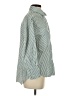 Zara Stripes Green Long Sleeve Button-Down Shirt Size XS - photo 4