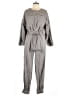 ASOS 100% Cotton Metallic Gray Jumpsuit Size 10 - photo 1