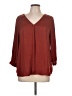 Gap Outlet 100% Polyester Burgundy 3/4 Sleeve Blouse Size L - photo 1
