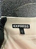 Express 100% Polyester Solid Gray Ivory Casual Skirt Size 10 - photo 4