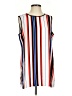 Vince Camuto 100% Polyester Stripes Multi Color White Sleeveless Top Size S - photo 1