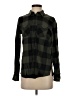 Express Outlet Plaid Green Long Sleeve Button-Down Shirt Size XS - photo 1