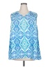 Violet & Claire 100% Polyester Blue Sleeveless Blouse Size 2X - photo 1