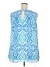 Violet & Claire 100% Polyester Blue Sleeveless Blouse Size 2X - photo 2