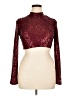 Lulus 100% Polyester Burgundy Long Sleeve Top Size XL - photo 1