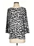Easywear by Chico's Animal Print Silver 3/4 Sleeve Blouse Size Sm (0) - photo 1
