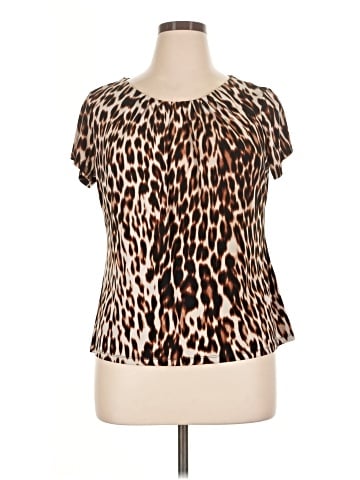 Worthington Short Sleeve Blouse (view 1)