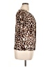 Worthington Animal Print Brown Short Sleeve Blouse Size XL (petite) - photo 4