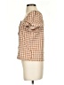 Madewell Checkered-gingham Brown Short Sleeve Blouse Size XXS - photo 5