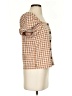 Madewell Checkered-gingham Brown Short Sleeve Blouse Size XXS - photo 4