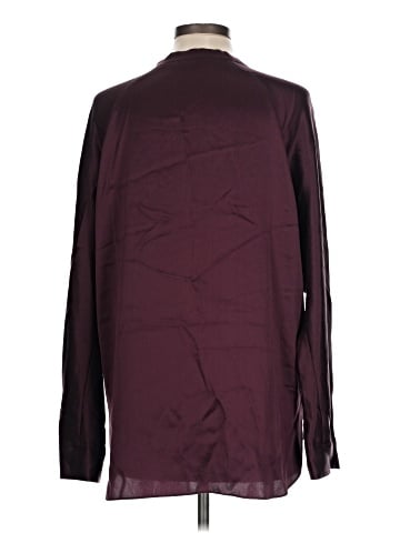 Vince. Long Sleeve Silk Top (view 2)
