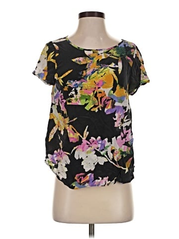 Yumi Kim Short Sleeve Silk Top (view 1)
