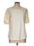 Woolworths 100% Cotton Ivory Short Sleeve Top Size L - photo 1