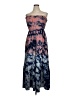 Amadi Tie-dye Blue Tan Cocktail Dress Size M - photo 1