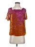 Maeve Orange Short Sleeve Blouse Size XS - photo 1