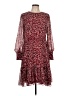 L.K. Bennett 100% Polyester Animal Print Burgundy Cocktail Dress Size 10 - photo 1