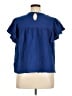 Lularoe Blue Short Sleeve Blouse Size XL - photo 2