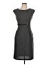 Connected Apparel 100% Polyester Tweed Gray Casual Dress Size 12 - photo 1