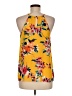 Papermoon 100% Polyester Yellow Sleeveless Blouse Size M - photo 2