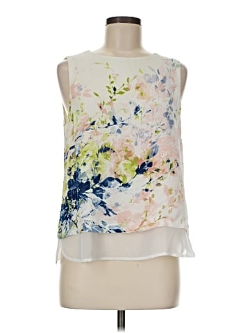 Rose + Olive Sleeveless Blouse (view 1)