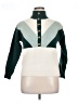 Peach Love Color Block Green Pullover Sweater Size XL (estimated) - photo 1